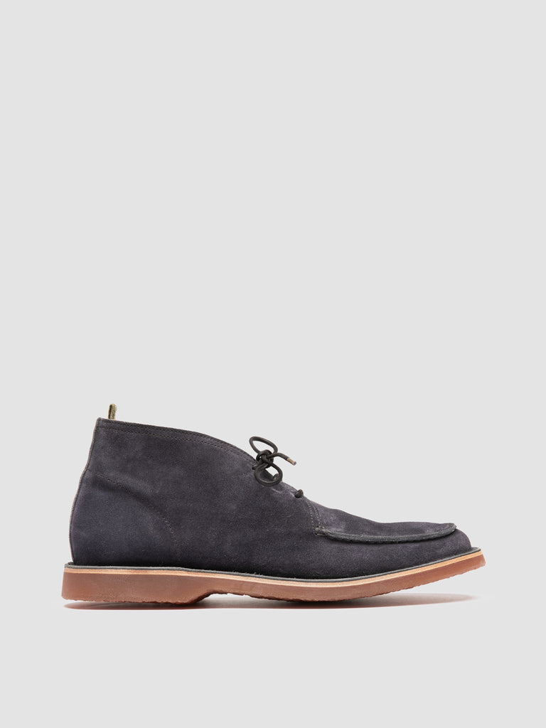 KENT 002 - Blue Suede Chukka Boots
