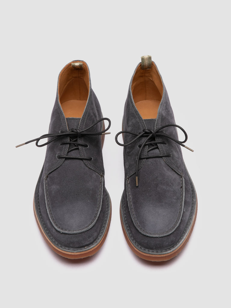 KENT 002 - Blue Suede Chukka Boots