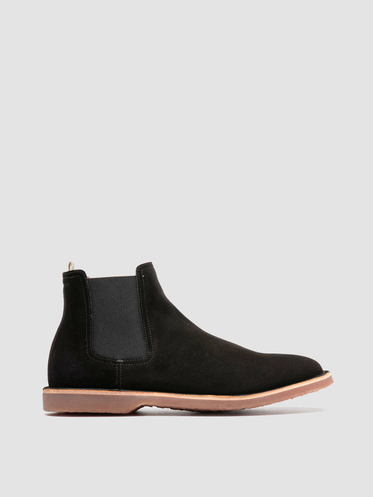 KENT 005 - Black Suede Chelsea Boots