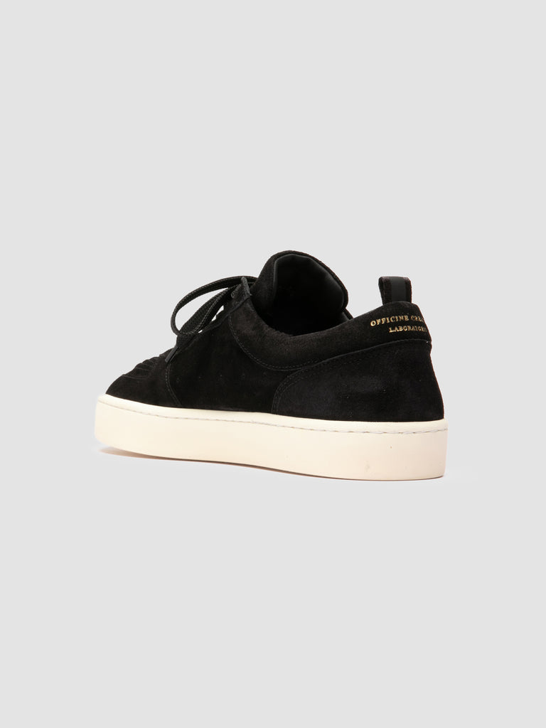 KRAB 001 - Black Suede Low-Top Sneakers