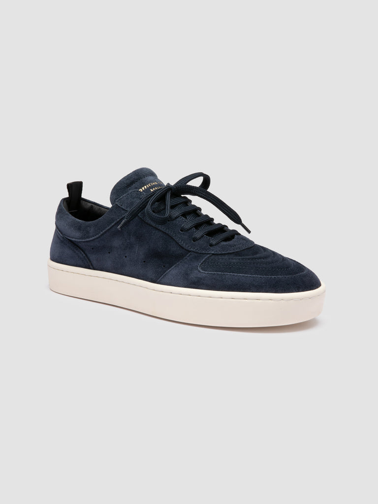 KRAB 001 - Dark Blue Suede Sneakers