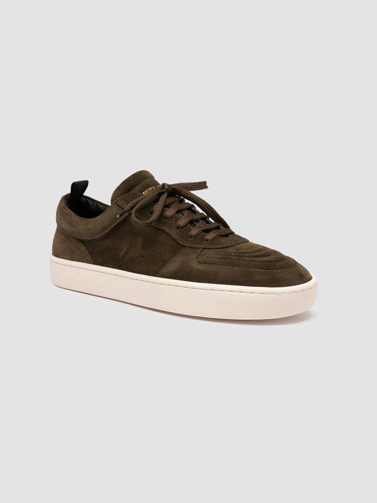KRAB 001 - Dark Green Suede Sneakers