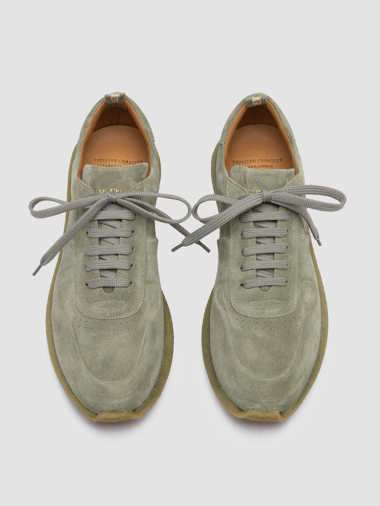 LEGEND 001 - Green Suede Low Top Sneakers