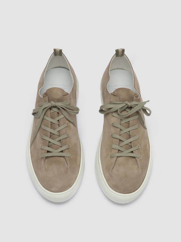 LEGGERA 001 - Taupe Suede Low Top Sneakers