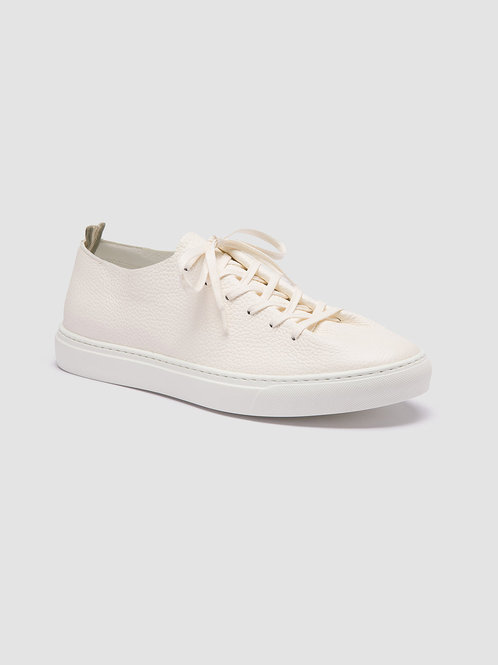 LEGGERA 001 - Weiße Low Top Sneakers aus Leder