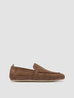 LINE 001 - Penny-Loafer aus graubraunem Wildleder