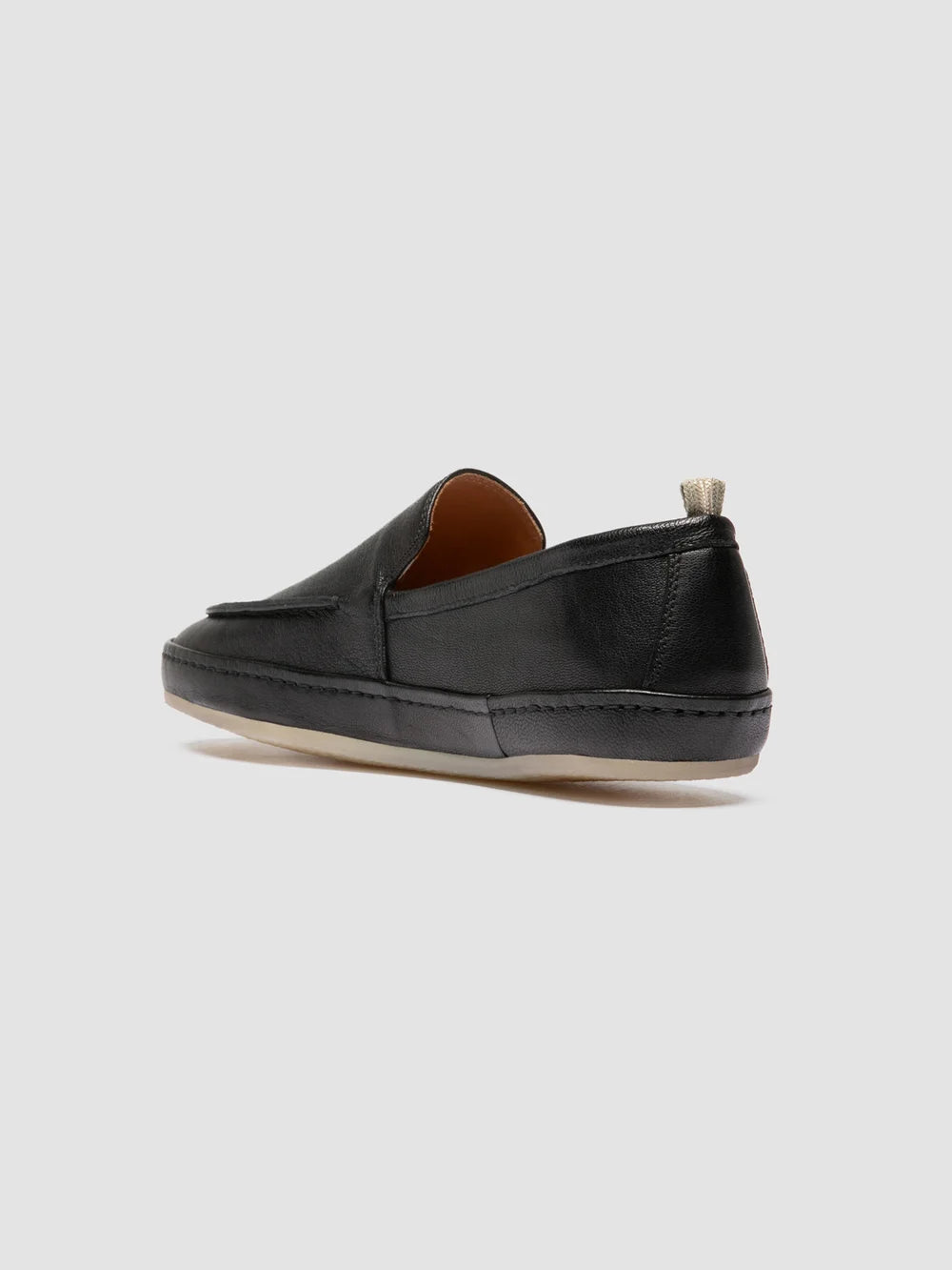 LINE 001 - Pennyloafer aus schwarzem Leder - image 4,side view