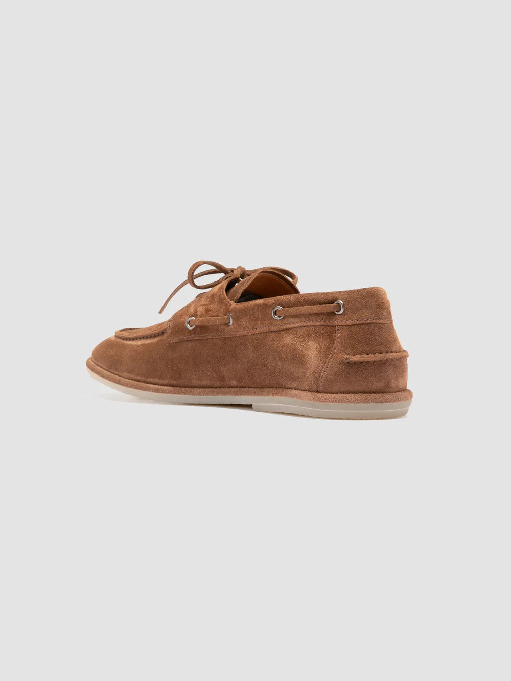 LOVE 001 - Brown Suede Boat Shoes - image 4,side view