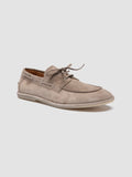 LOVE 001 - Taupe Suede Boat Shoes - thumb image 3,side view