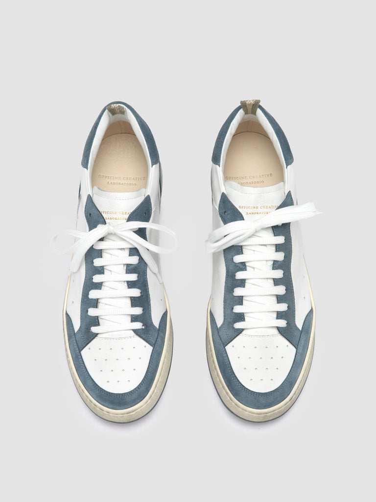 MAGIC 001 - White Leather and Suede Low Top Sneakers Men Officine Creative - 2