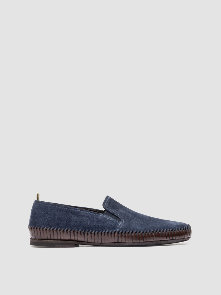 MAURICE 002 - Blue Suede Loafers