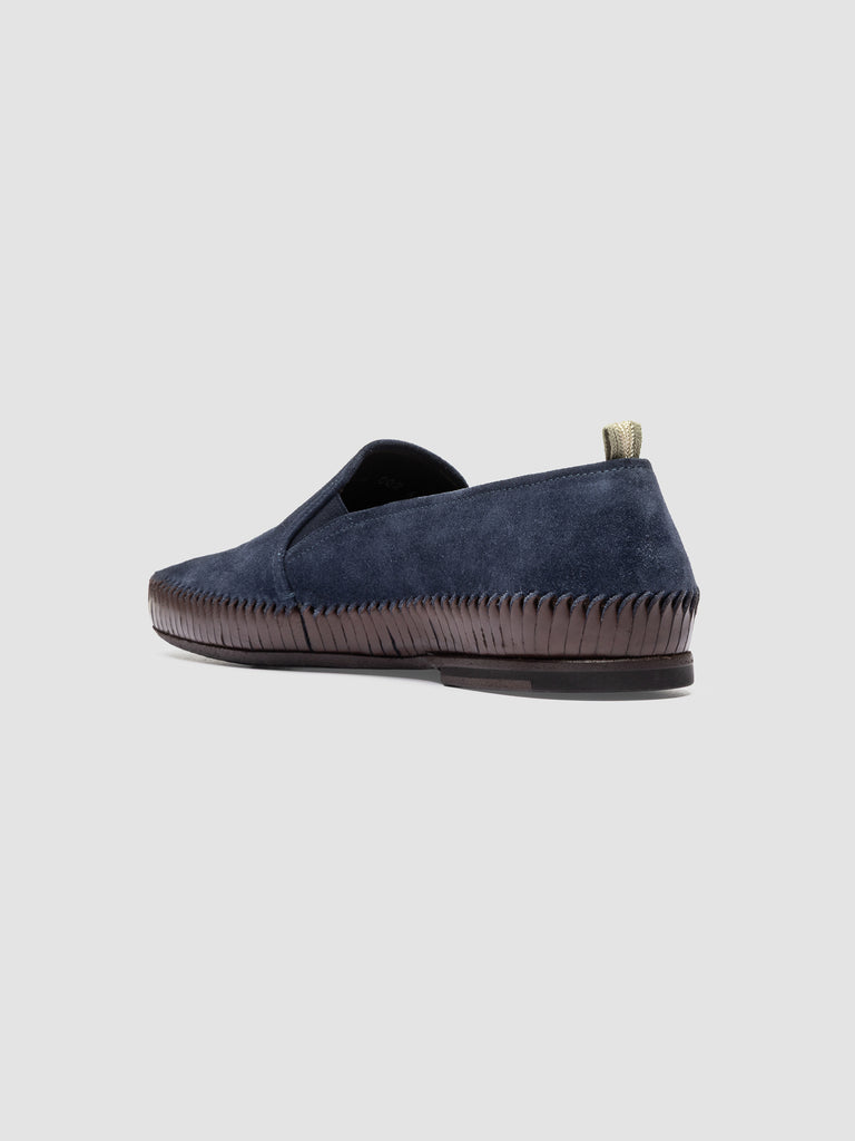 MAURICE 002 - Blue Suede Loafers