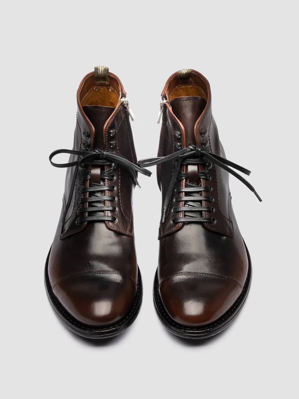 MAVIC 006 - Black Leather Lace Up Boots - image 2,side view