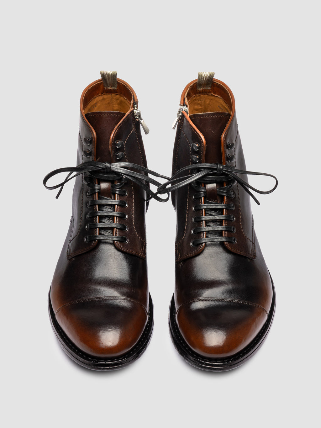 MAVIC 006 - Brown Leather Lace Up Boots - image 2,side view