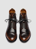 MAVIC 006 - Brown Leather Lace Up Boots - thumb image 2,side view