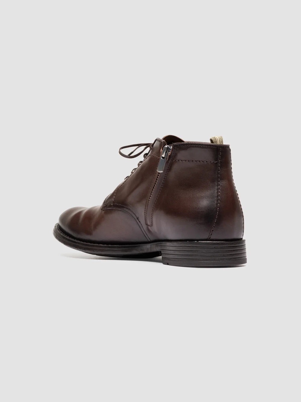 MAVIC 072 - Brown Leather Lace Up Boots - image 4,side view