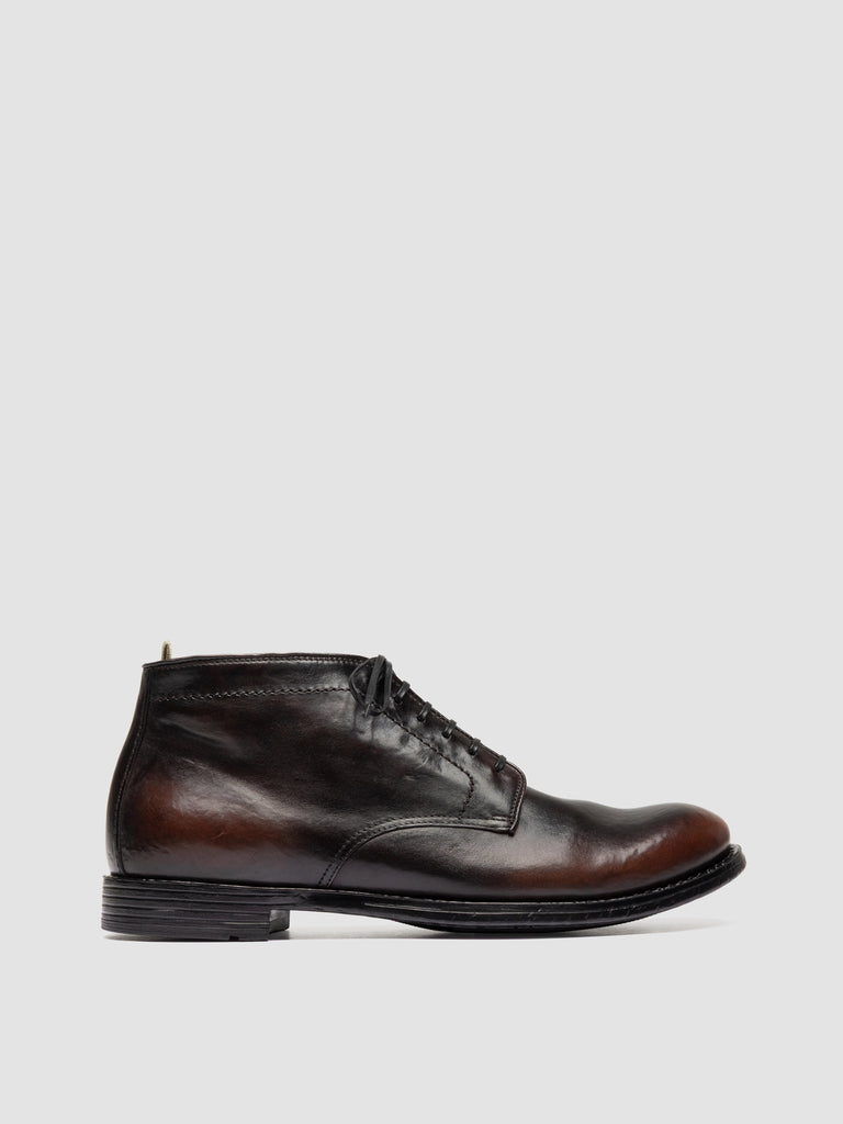 MAVIC 072 - Black Leather Lace Up Boots