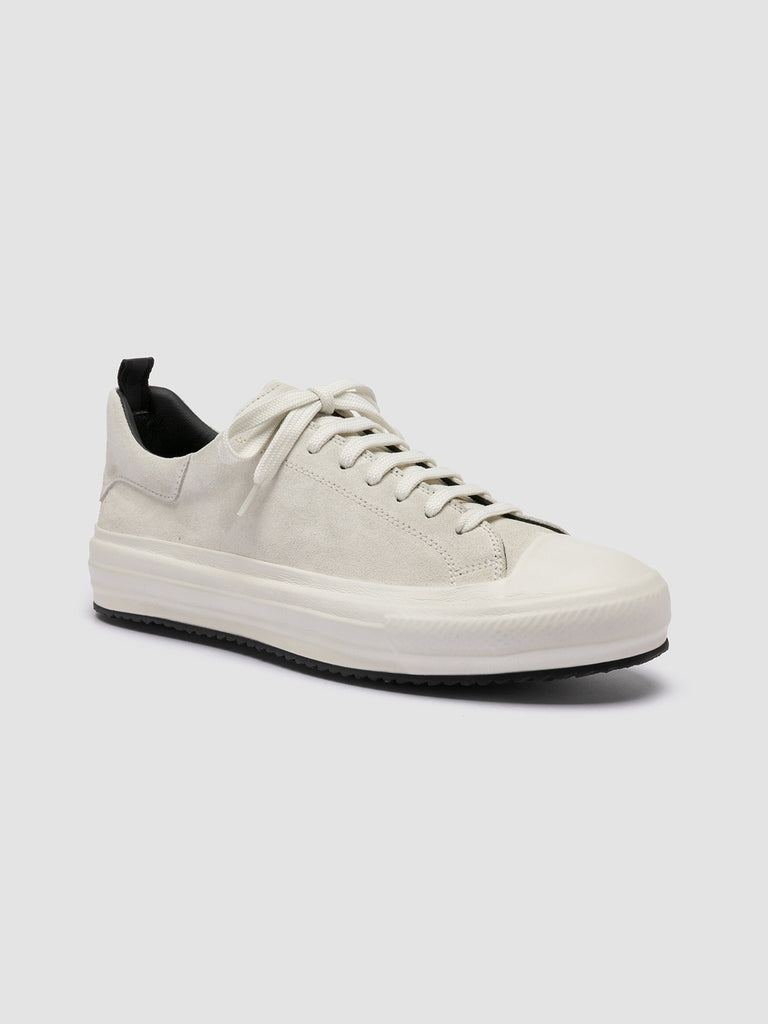 MES 009 - White Leather and Suede Low Top Sneakers Men Officine Creative - 3