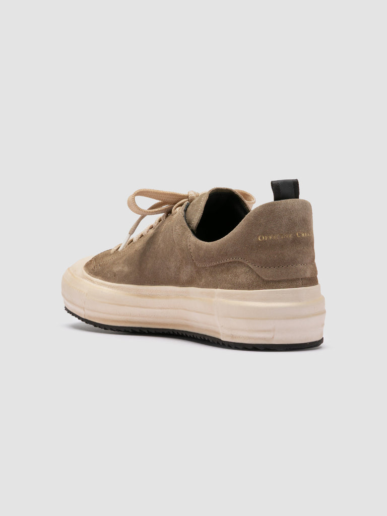 MES 009 - Taupe Leather and Suede Low Top Sneakers Men Officine Creative - 4