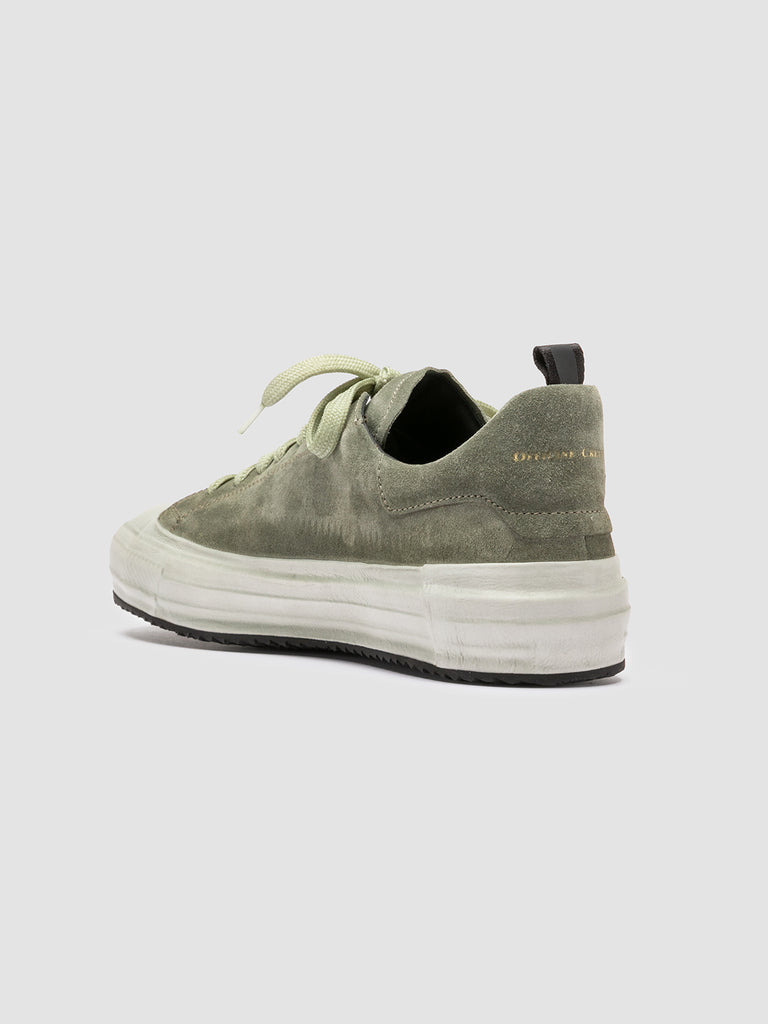 MES 009 - Green Leather and Suede Low Top Sneakers Men Officine Creative - 4