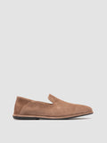 MIENNE 001 - taupefarbene Slipper aus Wildleder