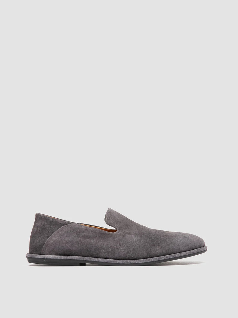 MIENNE 001 - Blue Suede Penny Loafers