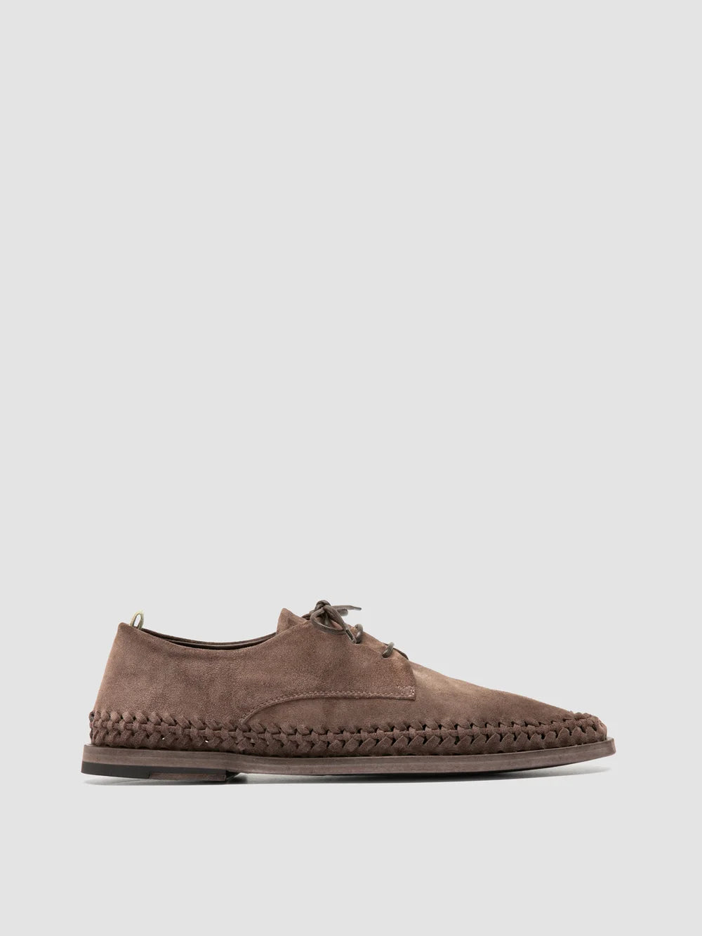 MILES 001 - Taupe Suede Derby Shoes - image 1