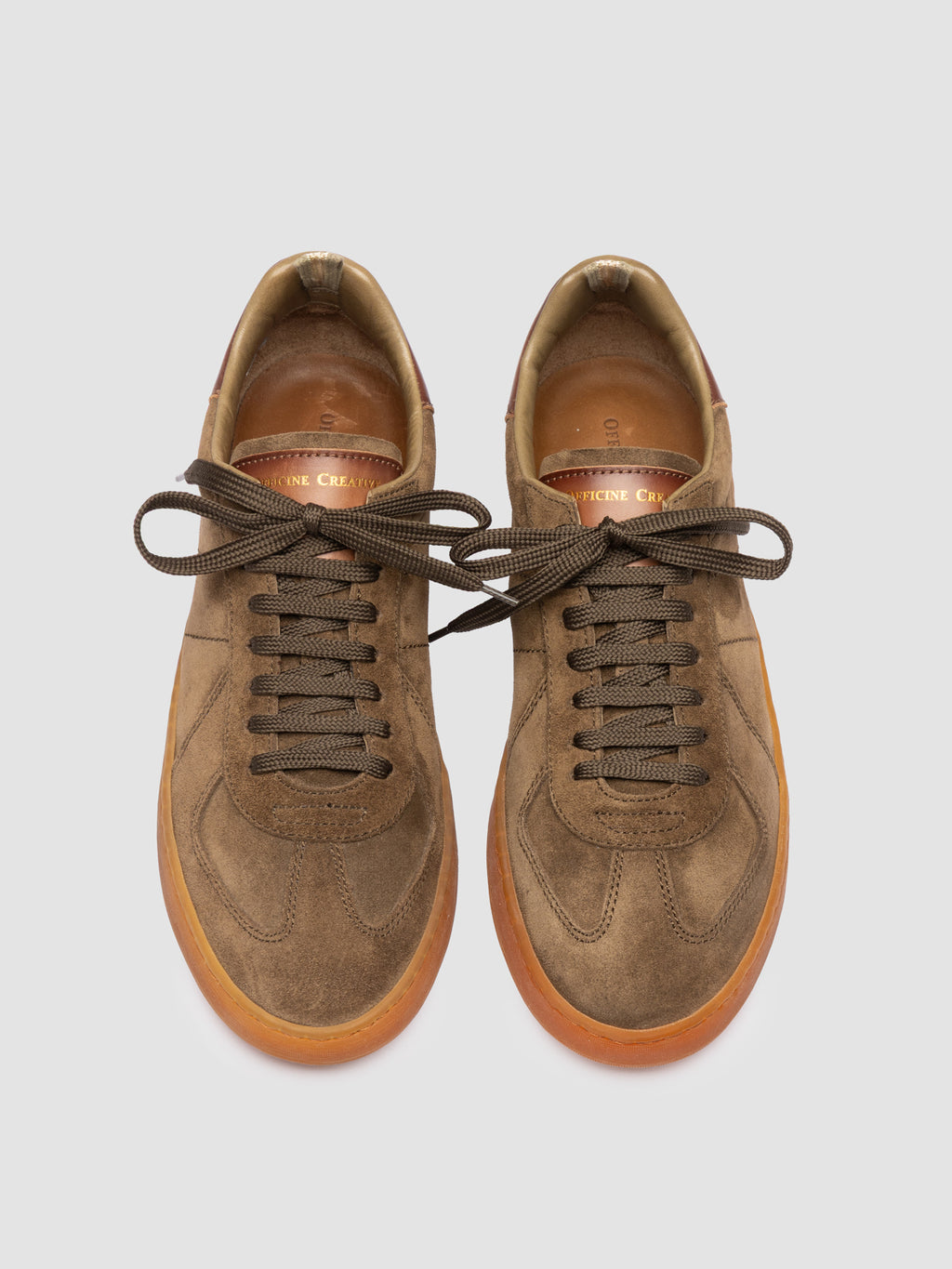 MILITIA 001 - Brown Suede Sneakers - image 2,side view
