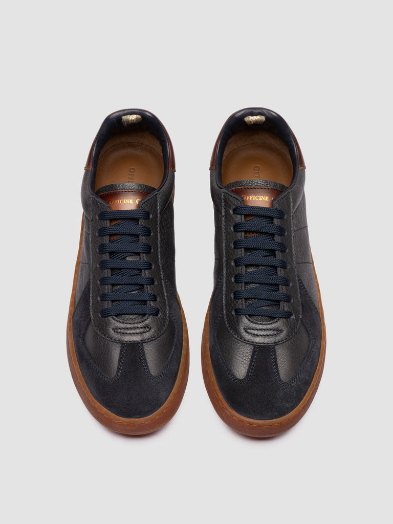 MILITIA 001 - Blue Leather Sneakers