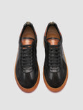 MILITIA 001 - Black Leather Sneakers - thumb image 2,side view