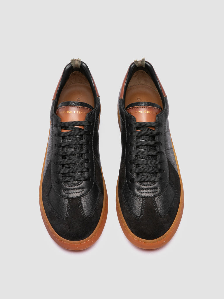 MILITIA 001 - Black Leather Sneakers
