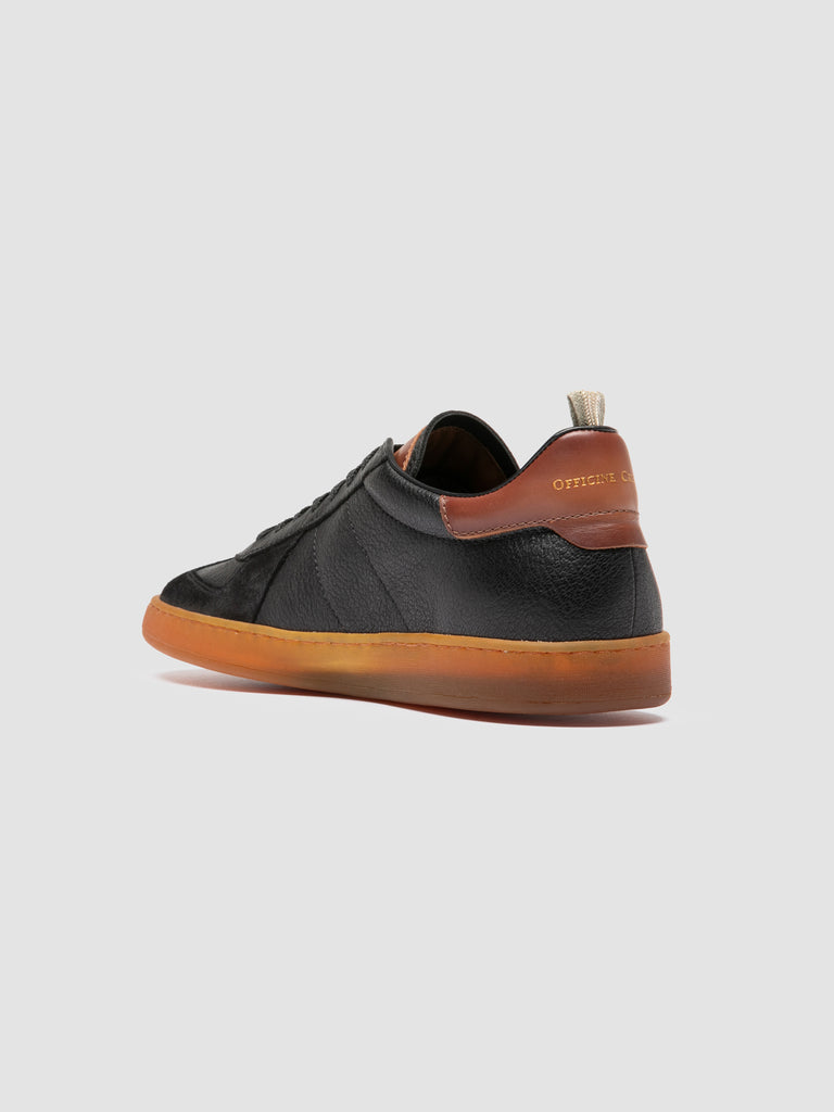 MILITIA 001 - Black Leather Sneakers