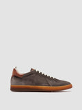 MILITIA 002 - Taupe Suede and Leather Sneakers - thumb image 1,side view