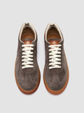MILITIA 002 - Taupe Suede and Leather Sneakers - thumb image 2,side view