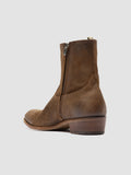 MONEGAL 002 - Brown Suede Zip boots - thumb image 4,side view