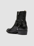 MONEGAL 004 - Black Leather Zipped Boots - thumb image 4,side view