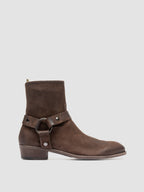 MONEGAL 004 - Brown Suede Zipped Boots