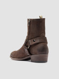 MONEGAL 004 - Brown Suede Zipped Boots - thumb image 4,side view