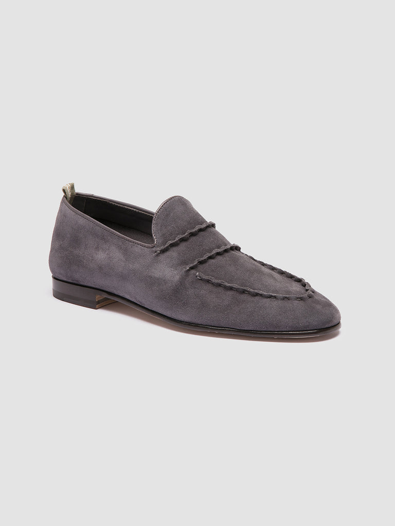 OLIVER 001 - Blue Suede Venetian Loafers