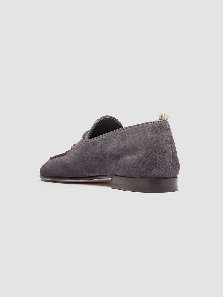 OLIVER 001 - Blue Suede Venetian Loafers