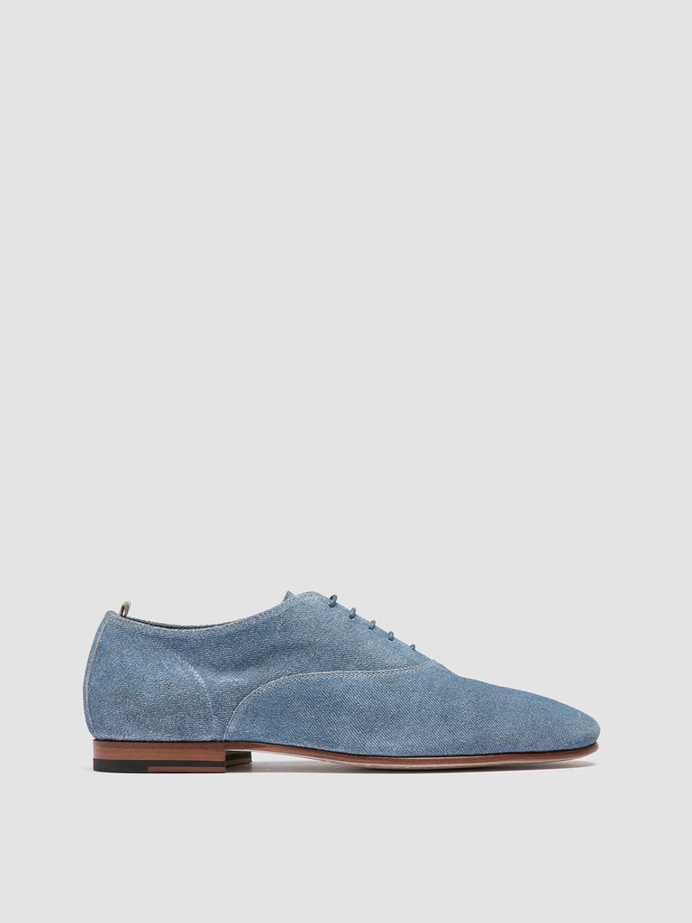 OLIVER 005 - blaue Oxfordschuhe aus Wildleder