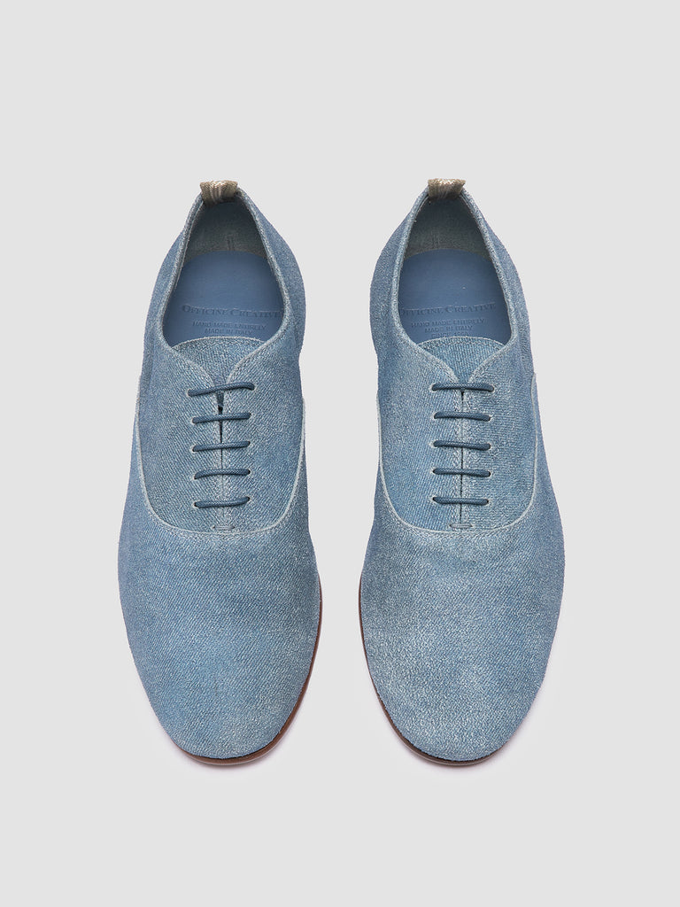 OLIVER 005 - blaue Oxfordschuhe aus Wildleder