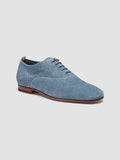 OLIVER 005 - Blue Suede Oxford Shoes