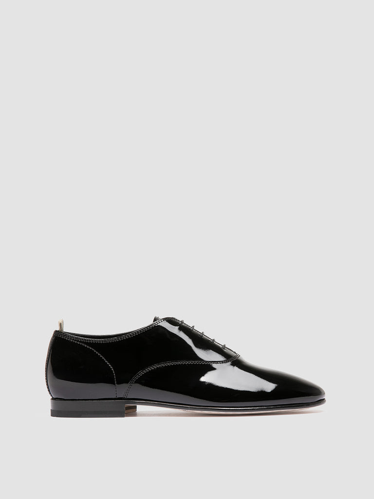 OLIVER 005 - schwarze Oxford-Schuhe aus Leder