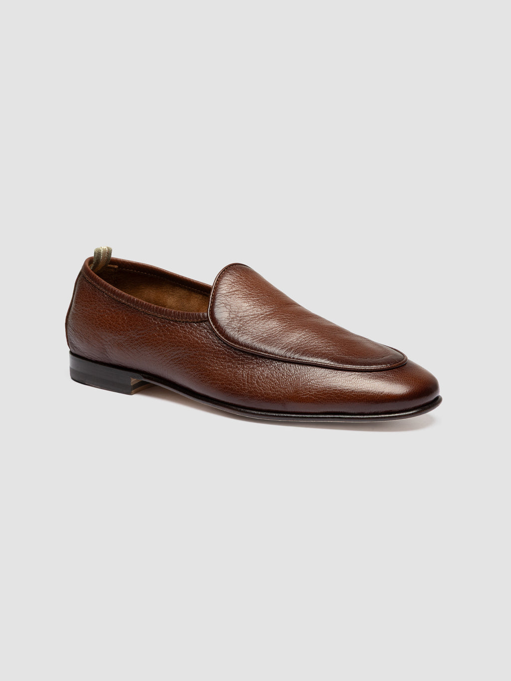 OLIVER 006 - Brown Leather Venetian Loafers - image 3,side view