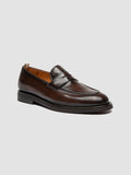 OPERA FLEXI 101 - Brown Leather Penny Loafers - thumb image 3,side view