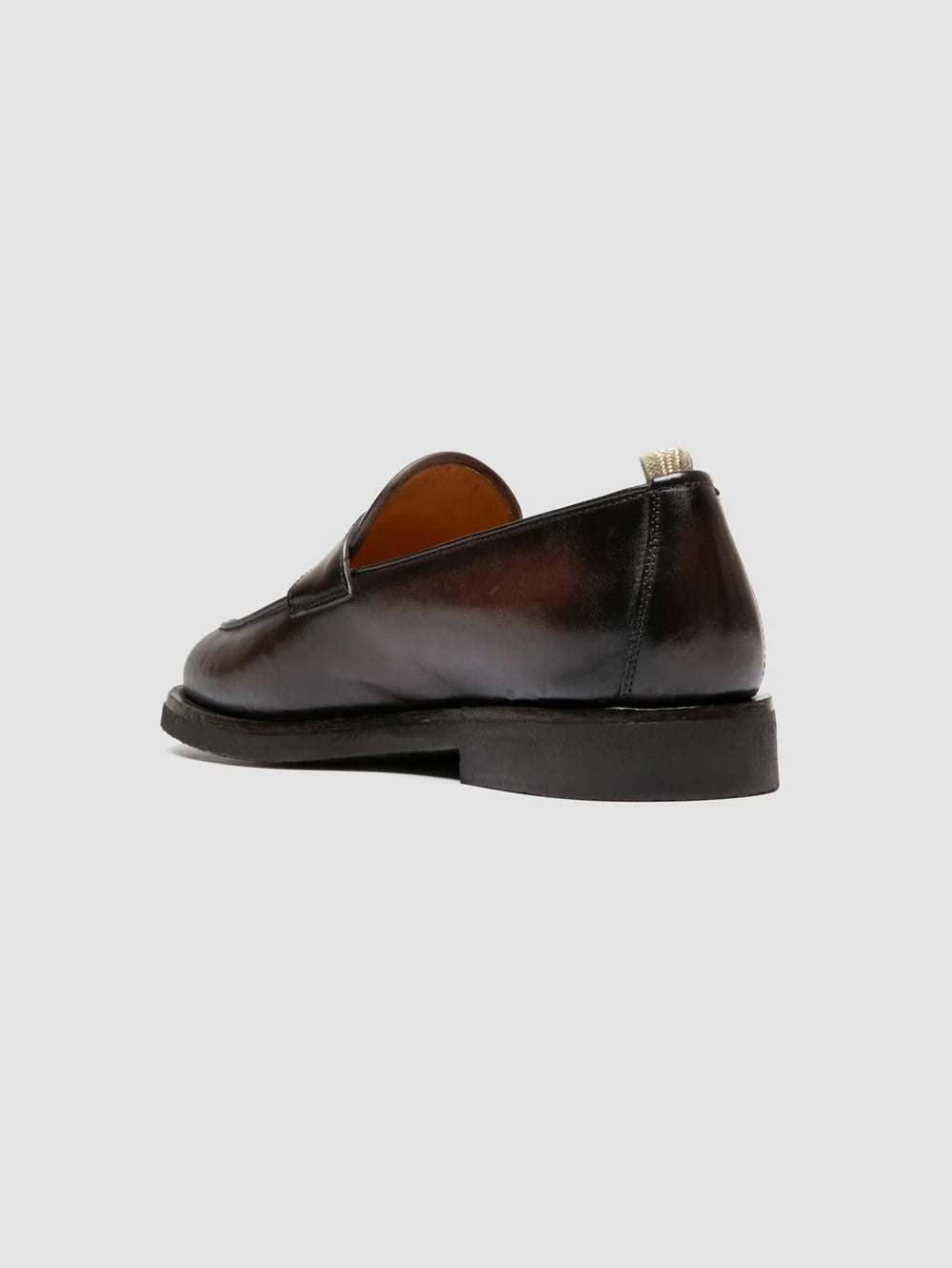 OPERA FLEXI 101 - Brown Leather Penny Loafers - image 4,side view