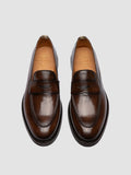 OPERA FLEXI 101 - Brown Leather Penny Loafers - thumb image 2,side view
