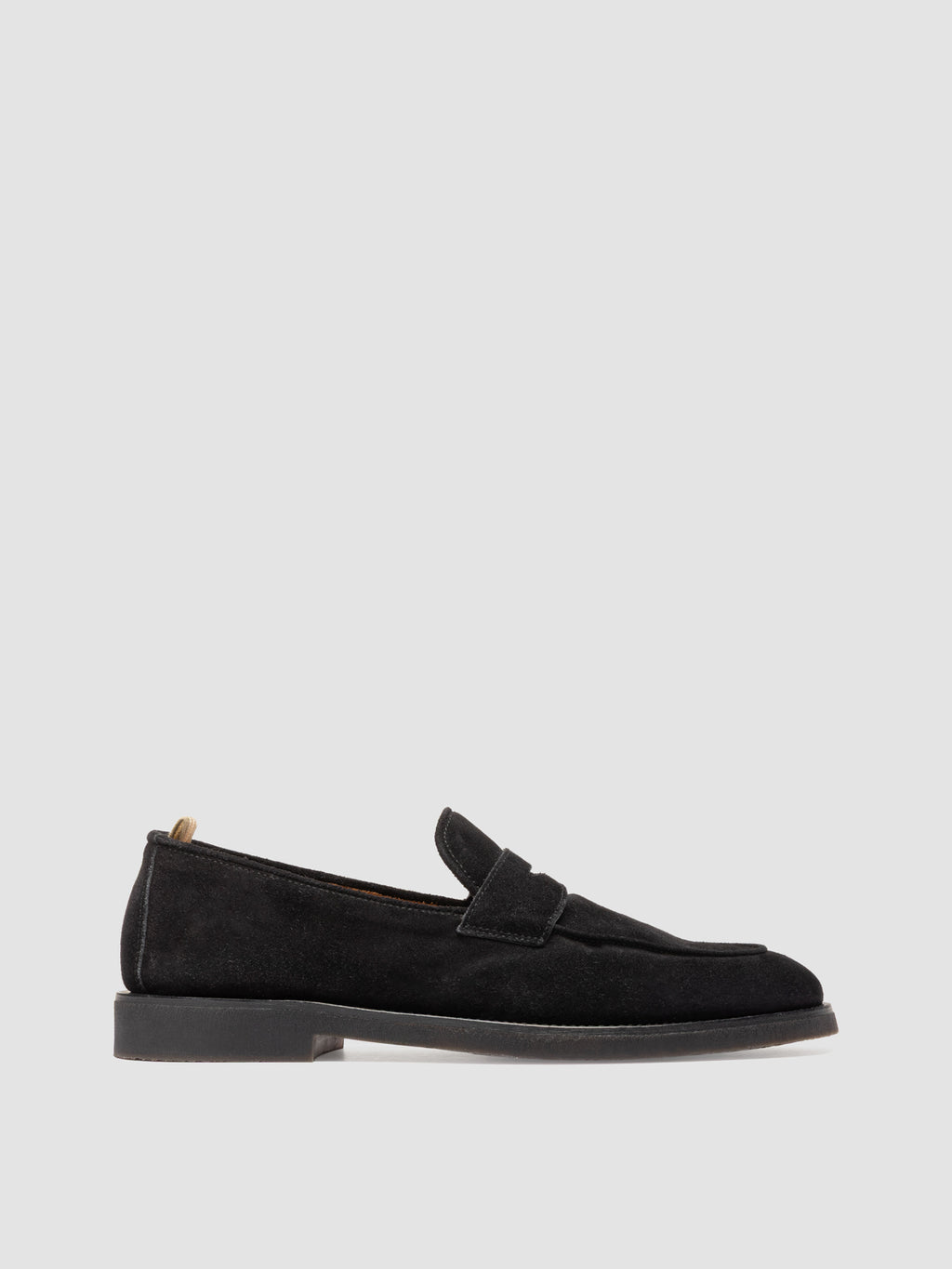OPERA FLEXI 101 - Black Suede Penny Loafers - image 1,side view