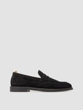 OPERA FLEXI 101 - Black Suede Penny Loafers - thumb image 1,side view